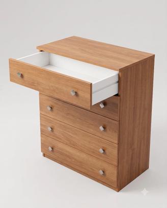 Cassettiera legno 6 cassetti