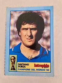 4 maxi figurine adesive Intrepido Mondiali 1982