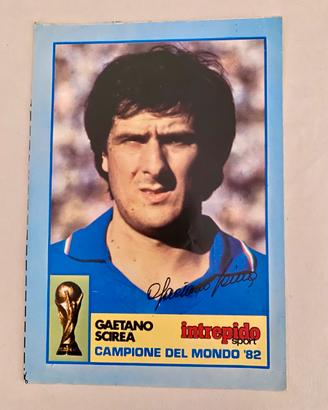 4 maxi figurine adesive Intrepido Mondiali 1982