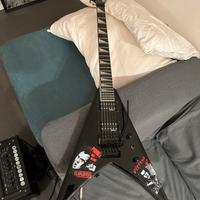 chitarra elettrica jackson flying v e ampli