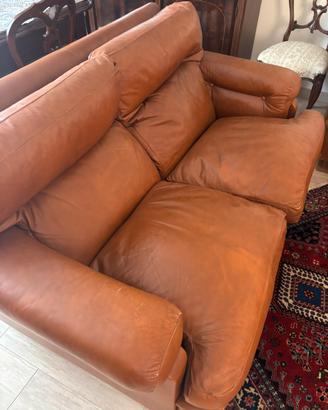 Salotto completo in pelle anni 70