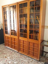 Libreria + Scrivania in ciliegio massello