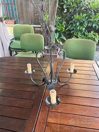 Lampadario arte povere