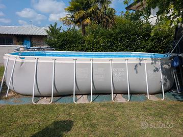 piscina Intex 610x305x122 con pompa filtro sabbia