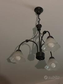 Lampadari  in ferro battuto