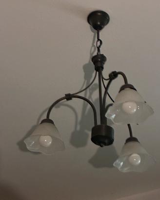 Lampadari  in ferro battuto