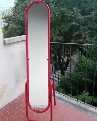 Specchio da terra rosso