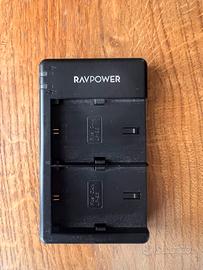 Caricatore Ravpower per lp-e6 lp-e6n lp-e6nh