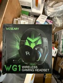 WG1 wirless cuffie NUOVE gaming