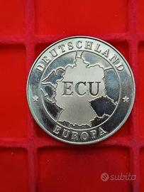 Moneta Germania 1 ECU 1994 Trattato Europa Unità 