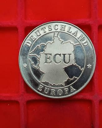Moneta Germania 1 ECU 1994 Trattato Europa Unità 