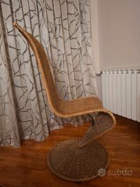 Poltroncina in rattan