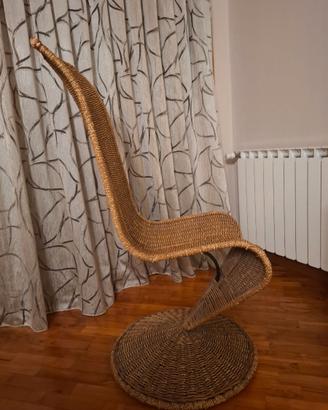 Poltroncina in rattan