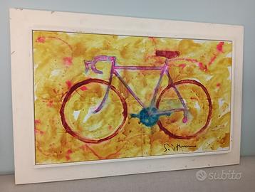 quadro smalto su tela Mario Schifano