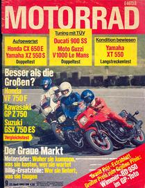 Rivista tedesca MOTORRAD numero 9 del 1983