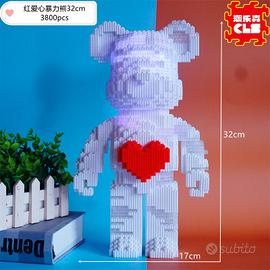 LS6113 Puzzle 3d Simil Lego BearBrick Red 