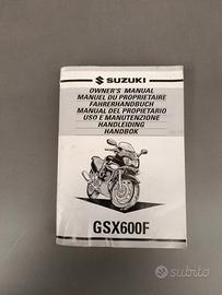 libretto uso e manutenzione Suzuki gsxf600