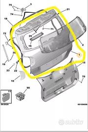PORTELLONE POST. CITROEN C3 AIRCROSS YQ00133280