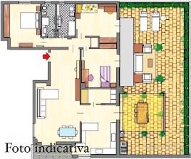 Formigine appartamento con 2 camere e terrazzo