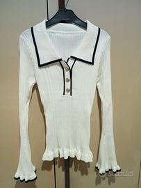 maglia donna bianca 