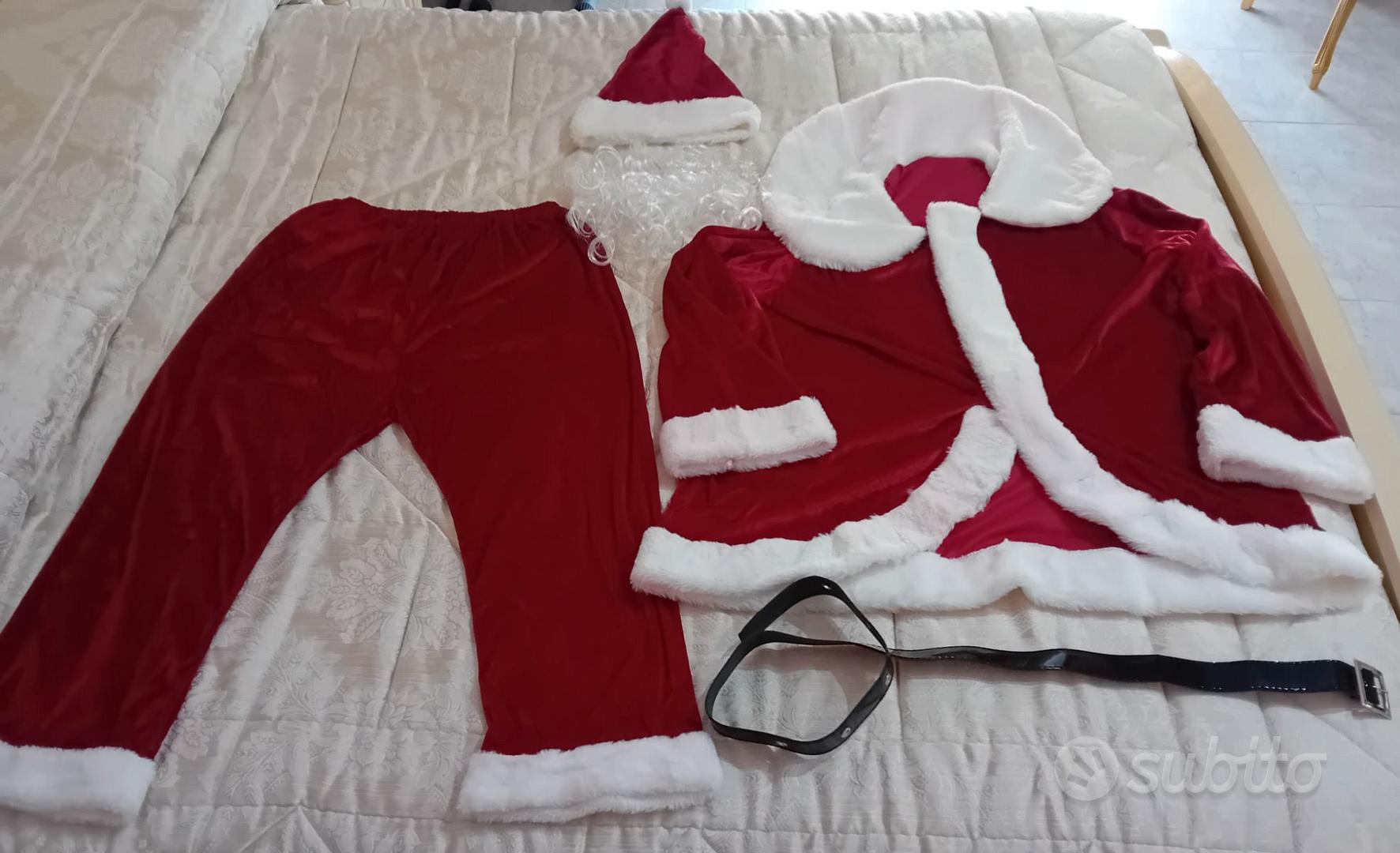 Costume Babbo Natale Professionale Ciniglia XXL Abbigliamento e Accessori In vendita a Bari