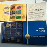 San Marino 1972 monete e francobolli 
