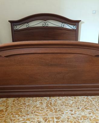 letto matrimoniale in legno 