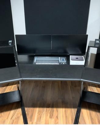 Scrivania desk home studio recording rack 19”
