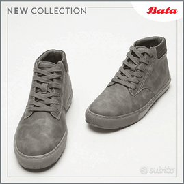 Scarpe Uomo Bata N. 42 Scarponcini Ecopelle Suola