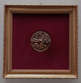 QUADRO MEDAGLIA ENRICO MANFRINI CENTENARIO /164