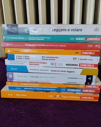 12 LIBRI SCOLASTICI CONDIZIONI PARI AL NUOVO