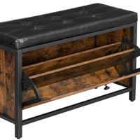 VASAGLE Panca Scarpiera, Panchina Imbottita con Ca