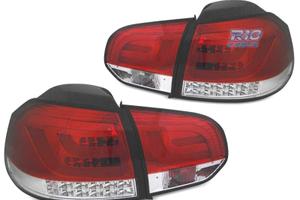FANALI VOLKSWAGEN VW GOLF 6 08-12 BAR LED ROSSO CR