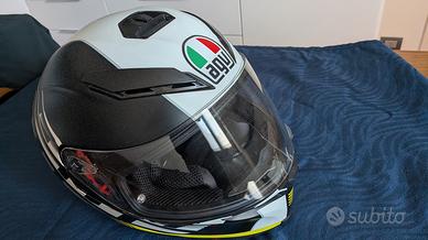 casco agv visiera crepata