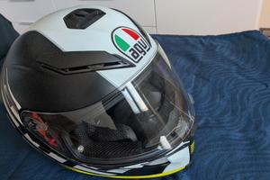 casco agv visiera crepata