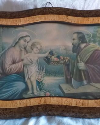 Capoletto  antico quadro Sacra Famiglia