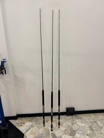 Italcanna black slim 8/16 e 12/20 canna traina