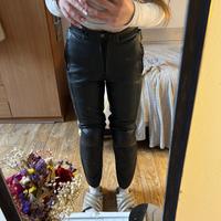 Pantaloni moro in pelle Dainese XS