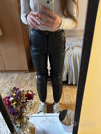 Pantaloni moro in pelle Dainese XS