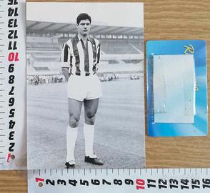 Foto cartolina Sandro Salvadore maglia Juventus