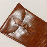 Fodero fucile in vera pelle marrone - CACCIA