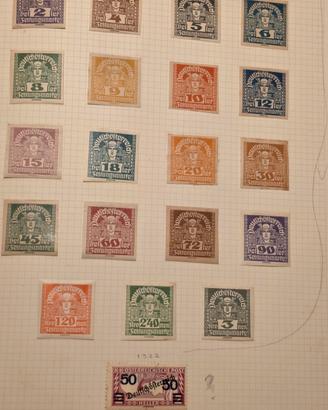 collezione francobolli austro-ungarico