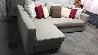 DIVANO LETTO CON PENISOLA CONTENITORE BILATERALE!