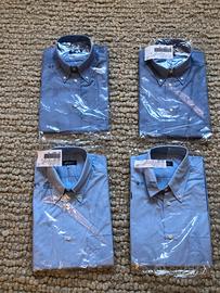 Stock di quattro camicie uomo in popeline