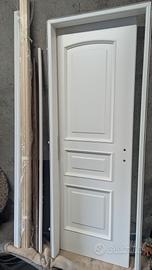 Porta legno massello laccata bianca