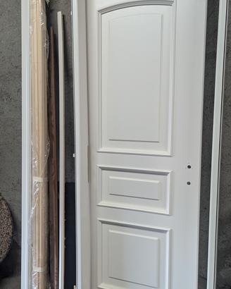 Porta legno massello laccata bianca