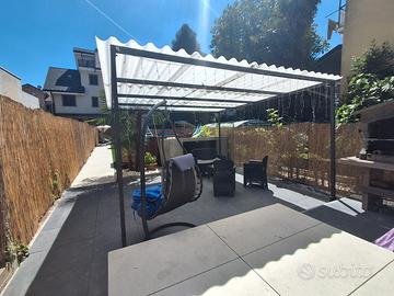 Gazebo Tettoia 3x5 in ferro zincato