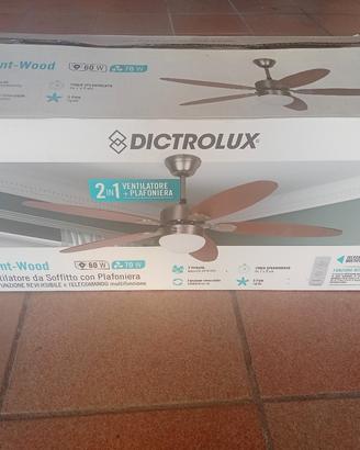 ventilatore da soffitto con plafoniera 