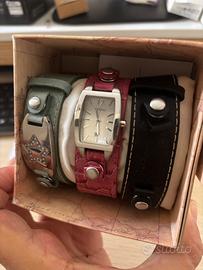 Set orologi fossil con 3 cinturini