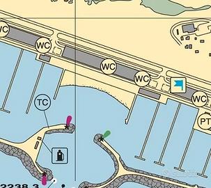 Posto barca Porto di Roma - Ostia 12x4 metri